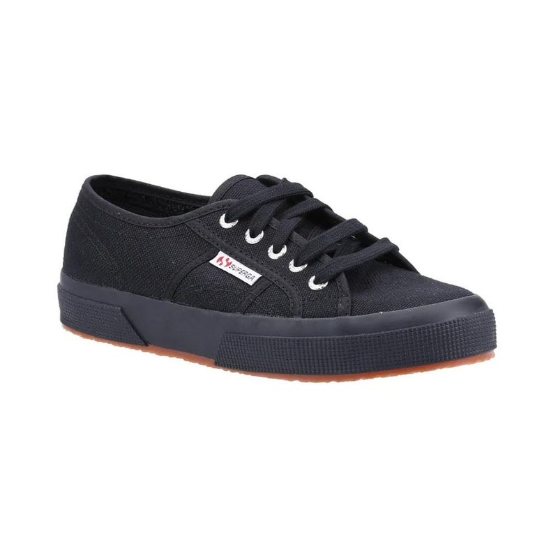 Superga 2750 Cotu Classic Canvas Sneakers for Men & Women - Iconic Italian Menâ€™s and Womenâ€™s Tennis Shoes with Breathable Upper, Non Slip Rubber Sole, Full Black - 4 Men / 5.5 Women - Image 1